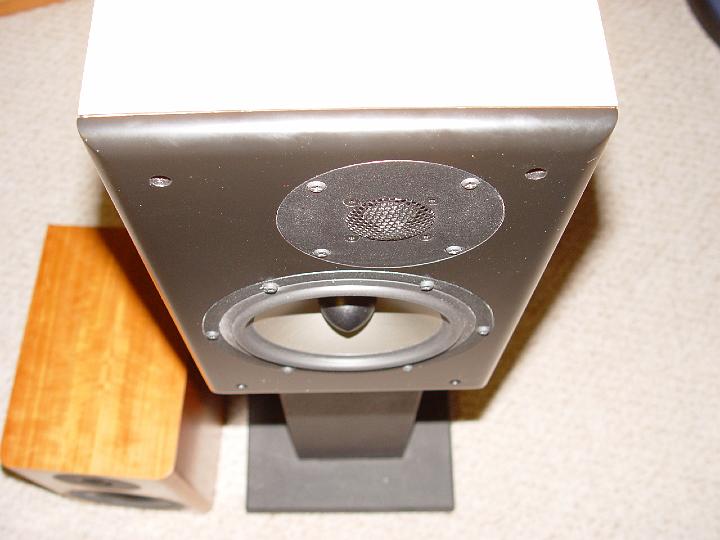 DSC02369.jpg - Overexposed and looking down at the driver flush mounting.  The old seas speaker huddled next to the new speaker for safety (they are pack animals).